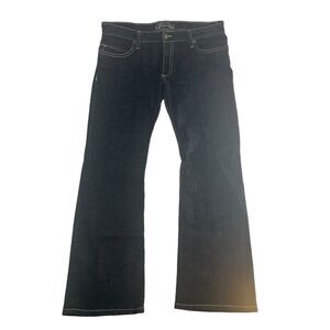 Robins Jeans Mens 38x33 Black Y2K 2000s Gold Viper Wing Pocket Hip Hop Designer